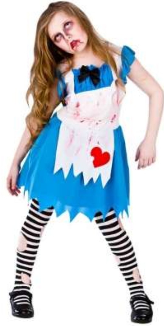 Age 5-6 Scary Alice in Wonderland Costume