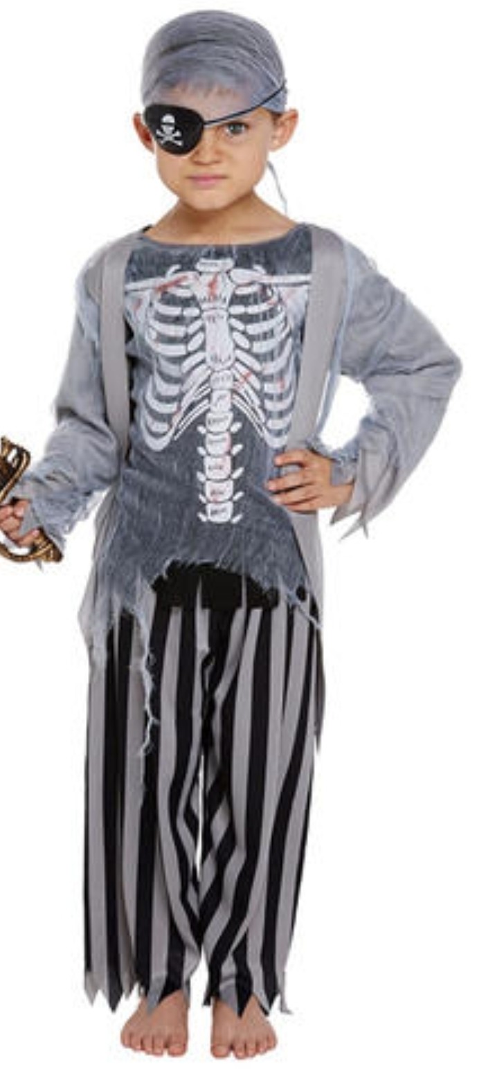Ghost Pirate Costume Age 10-12