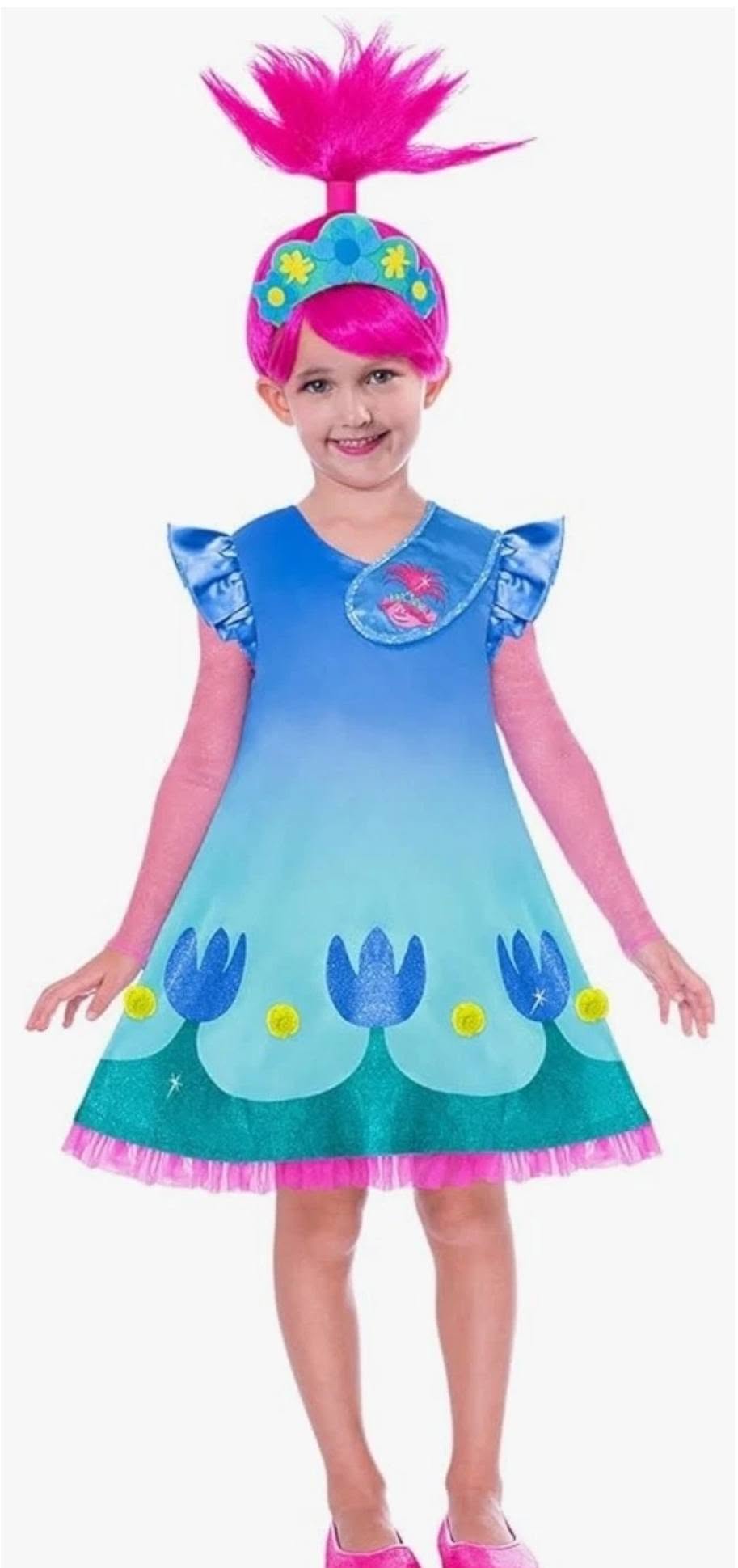 Poppy Trolls Fancy Dress Costume age 8-10