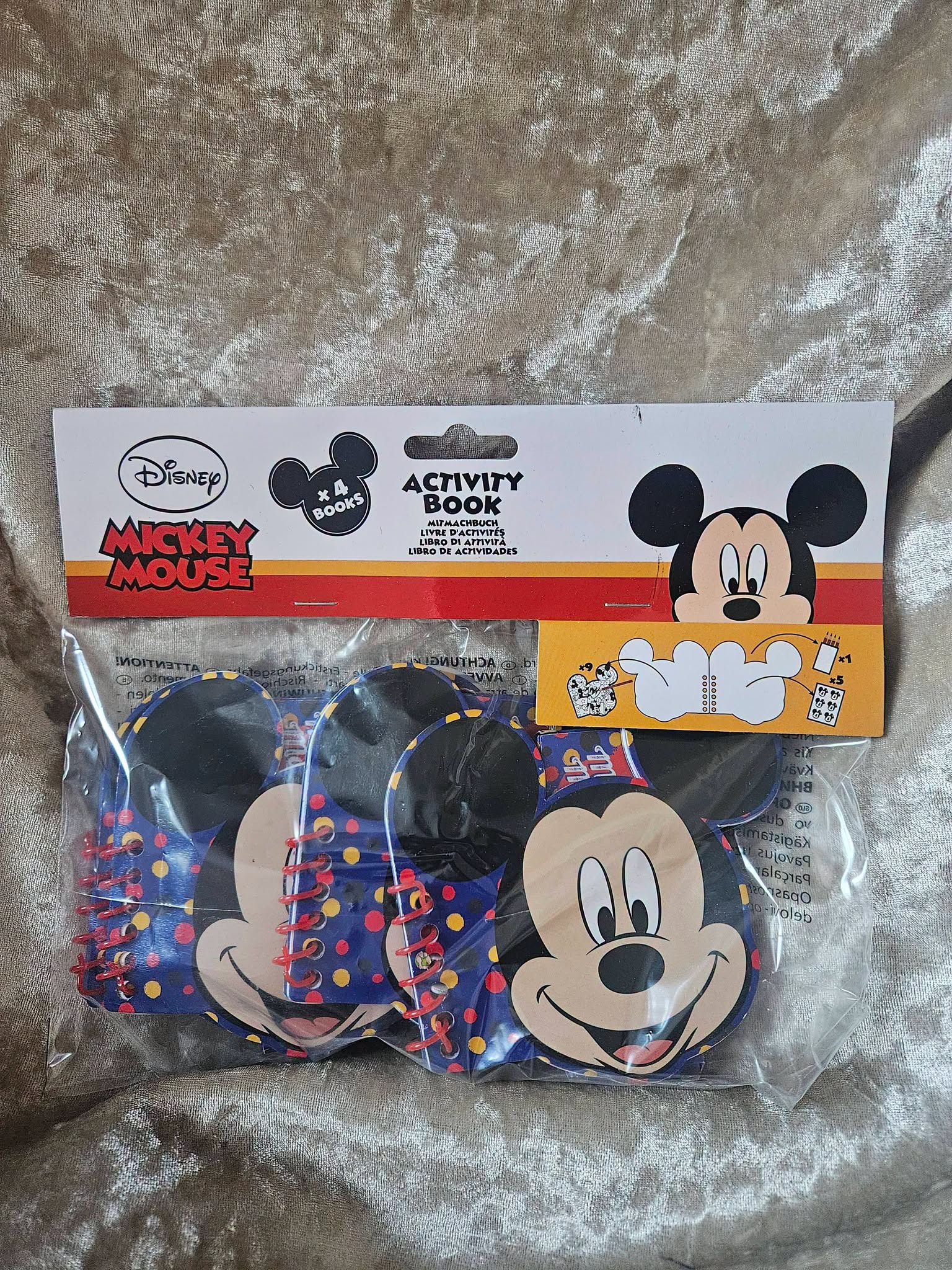 Pack of 4 Mickey Mouse Activity Books