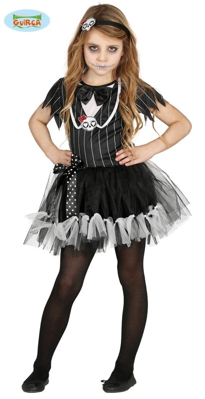 Miss Skeleton Halloween Costume Age 5-6