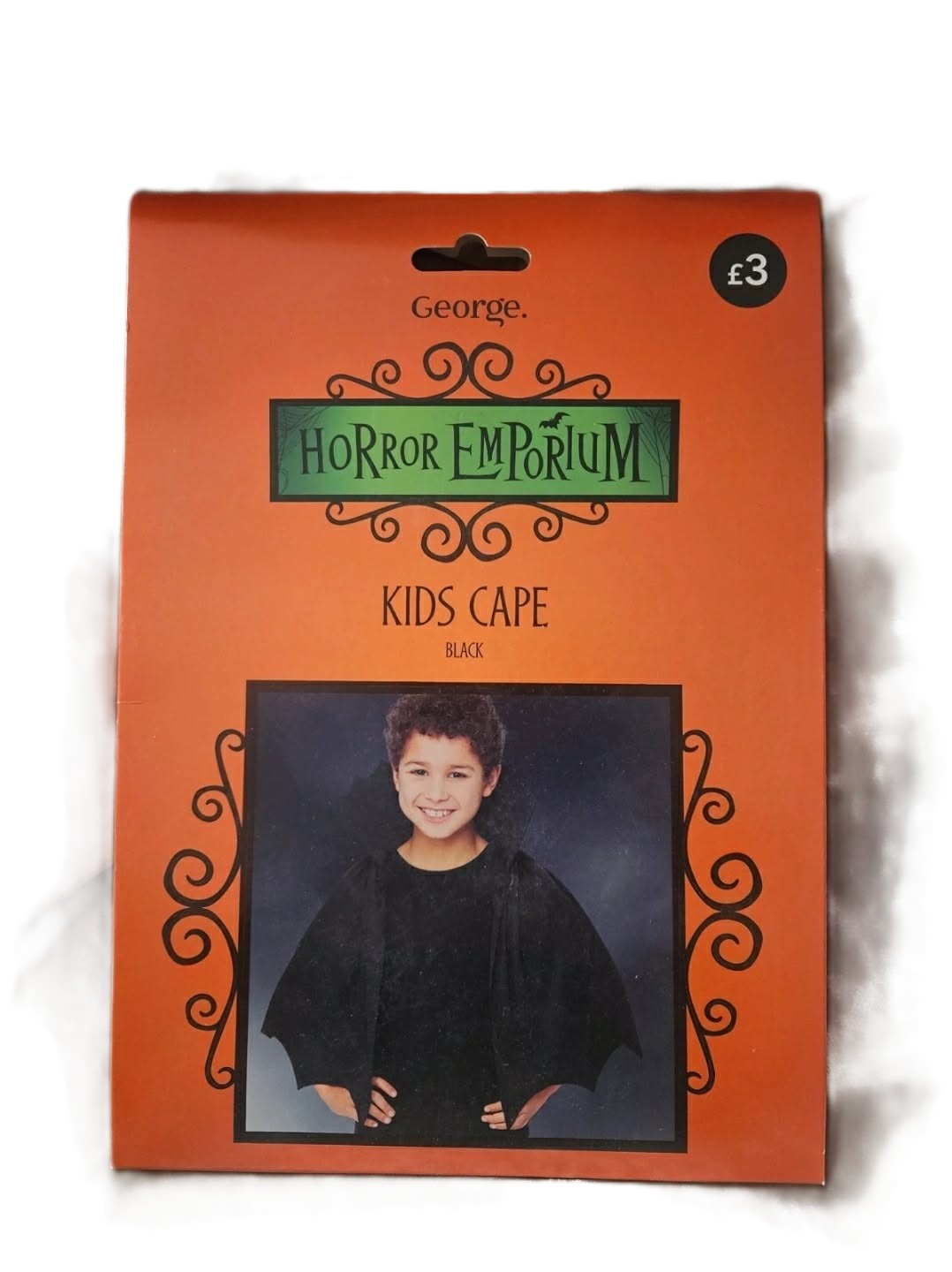 One Size Black Halloween Cape